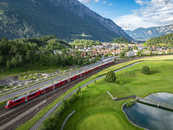 Foto: Domat/Ems, Graubünden, Schweiz, Switzerland